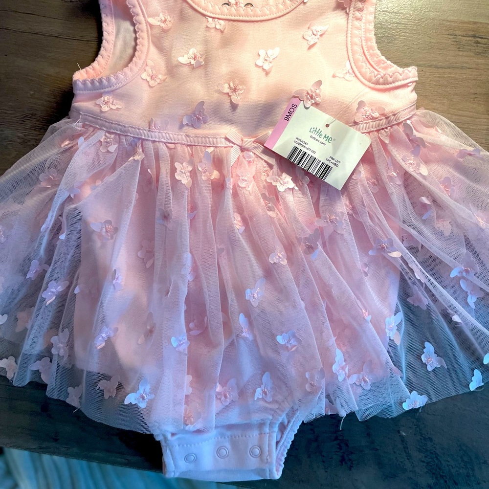 Absolutely beautiful plush butterfly baby pink dress
